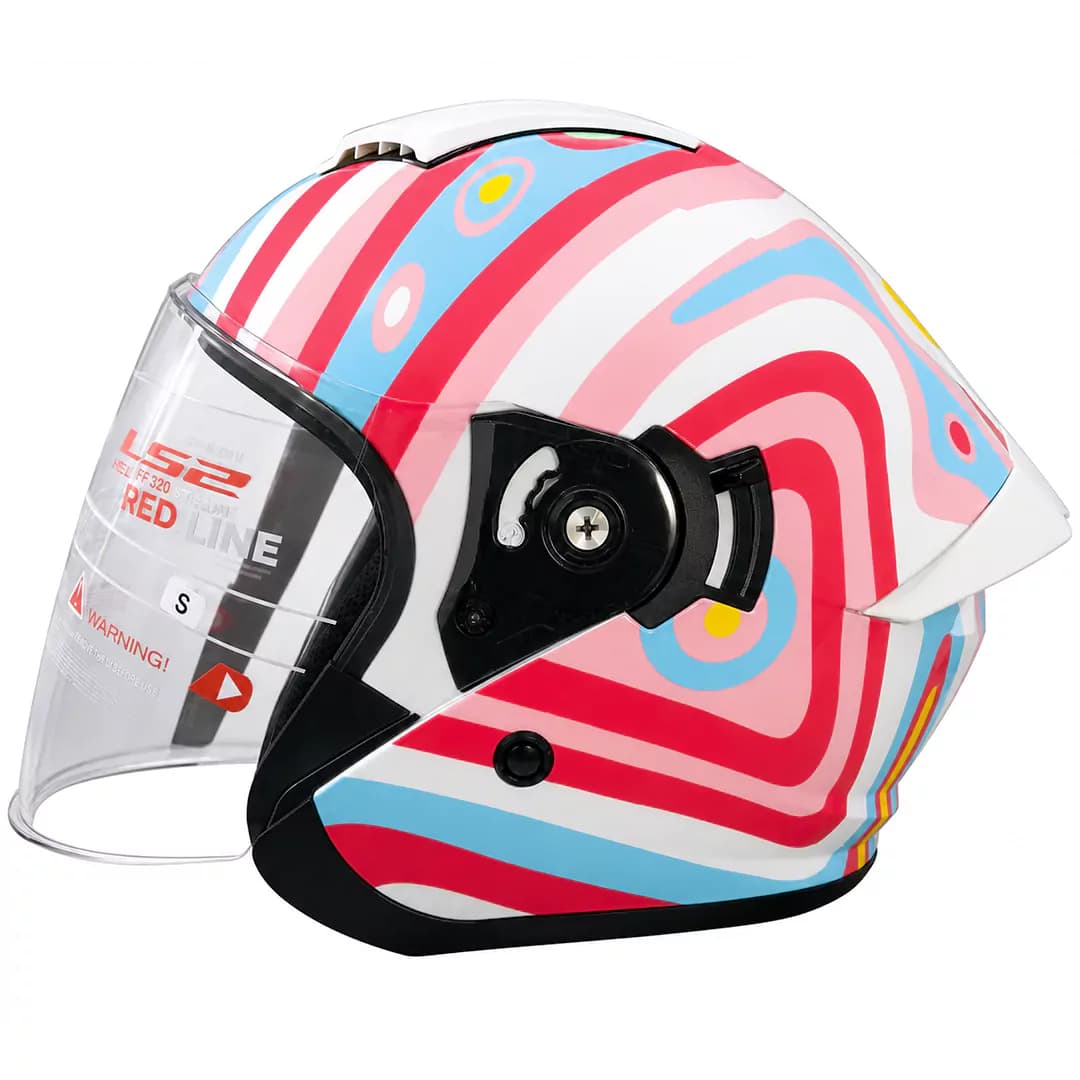 کلاه کاسکت بدون فک ردلاین مدل Bright White Candy 966-13