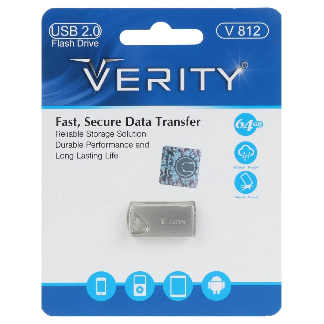 Verity V812 USB2.0 Flash Memory-64GB (گارانتی آسان سرویس)