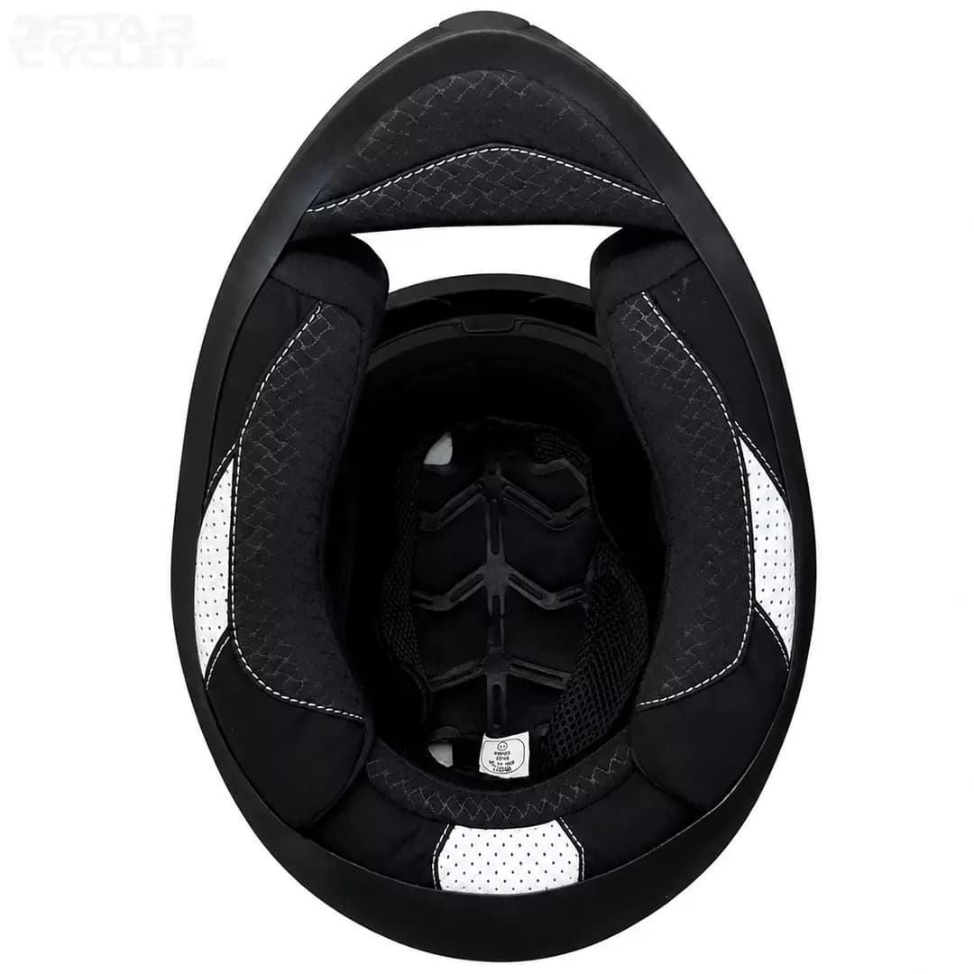 کلاه کاسکت فک ثابت استیل برد مدل TSBH57 FIGHTERE BLACK BLUE — تصویر ۷