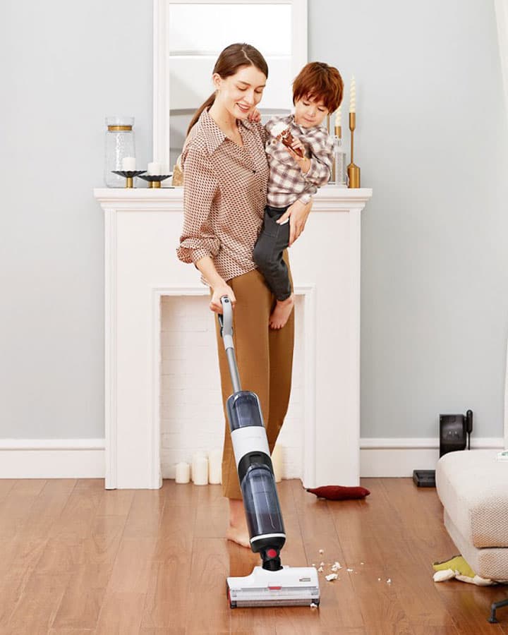جارو شارژی آب و خاک شیائومی مدل Roborock Dyad Cordless Wet Dry Vacuum — تصویر ۴