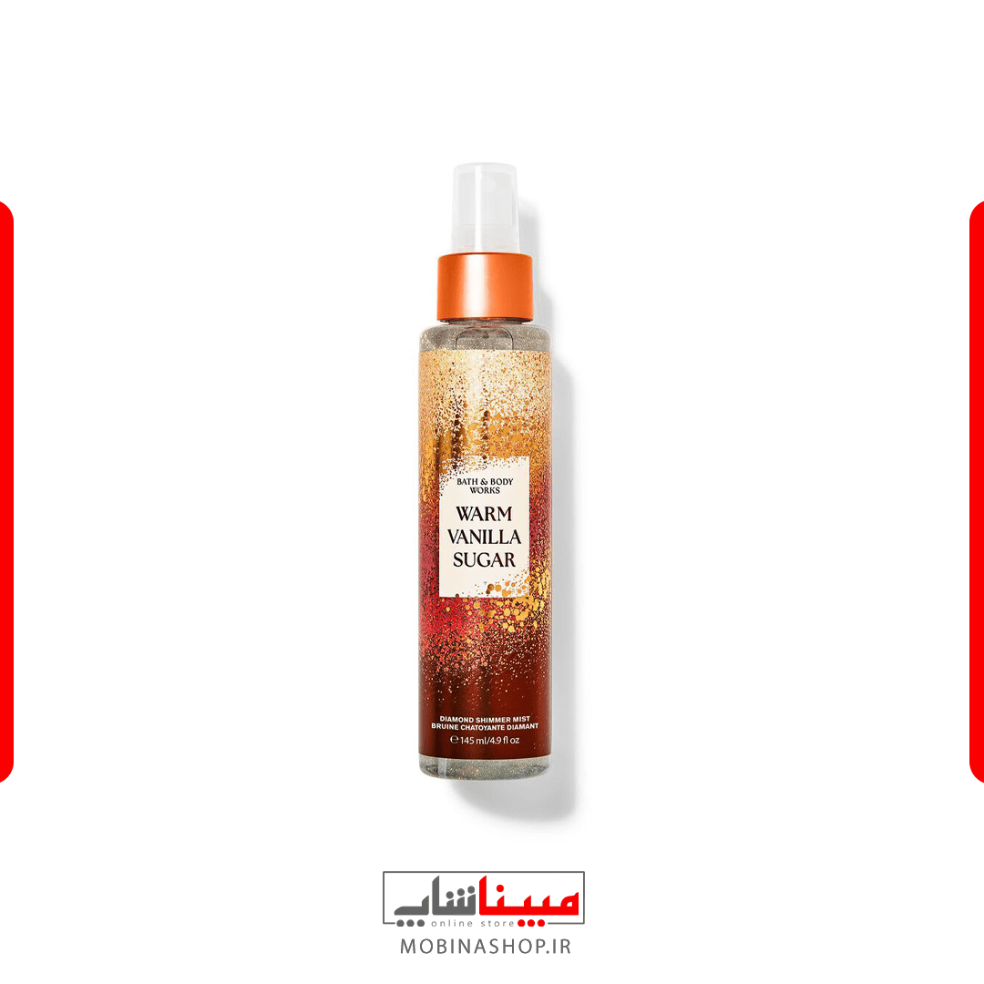 بادی میست شیمر دار باث اند بادی مدل Warm Vanilla Sugar حجم 146 میلیلیتر