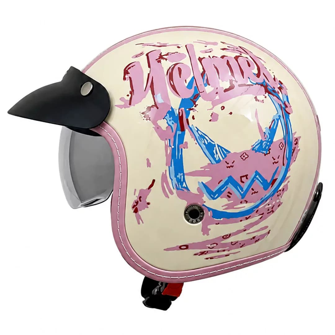 کلاه کاسکت وسپایی ردلاین مدل BRIGHT CREAM HELMET 936-17 — تصویر ۲