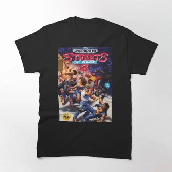 تی شرت گیمی Streets of Rage 2 box art Classic — تصویر ۲