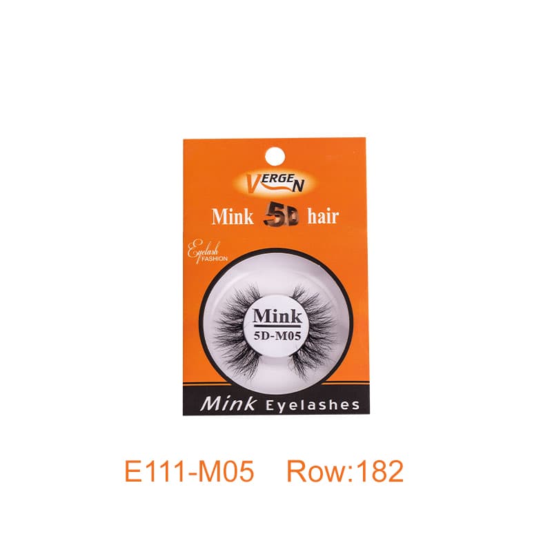 مژه مصنوعی ابریشمی mink) 5D) با کد E111-05 برند vergen