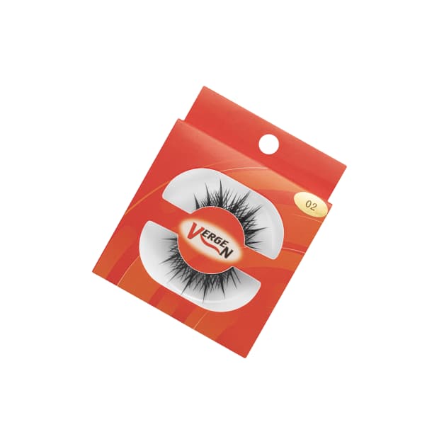 مژه مصنوعی اسپایکی تک جفتی با کد E128-02 برند vergen