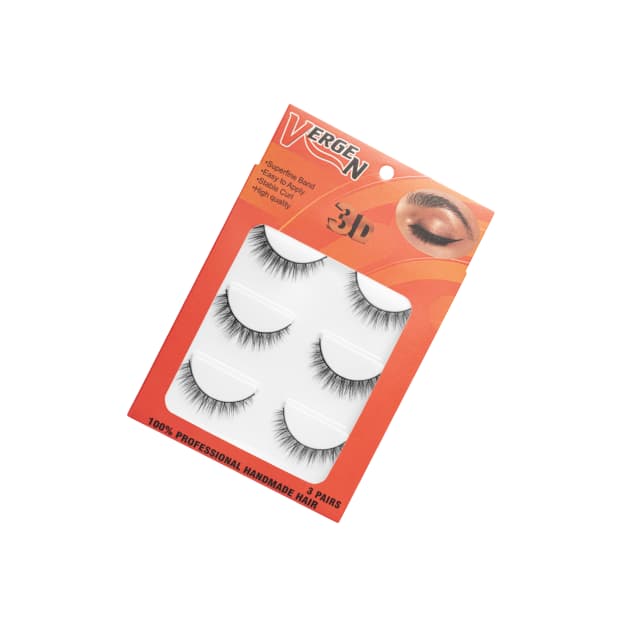 مژه مصنوعی 3D سه عددی با کد E120-09 برند vergen