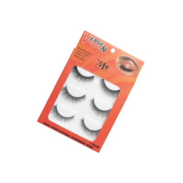 مژه مصنوعی 3D سه عددی با کد E120-05 برند vergen