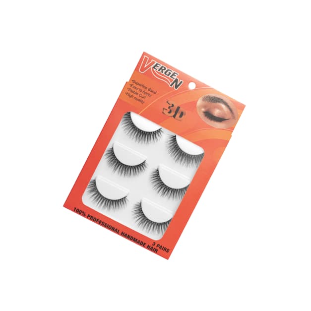 مژه مصنوعی 3D سه عددی با کد E120-04 برند vergen