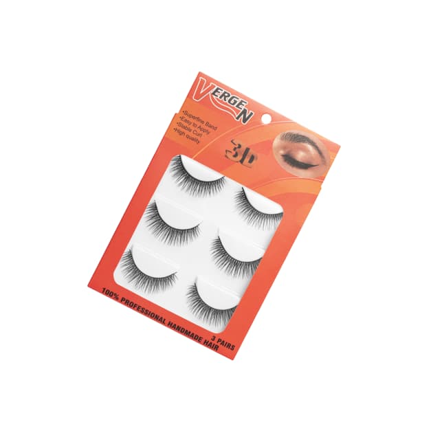 مژه مصنوعی 3D سه عددی با کد E120-03 برند vergen