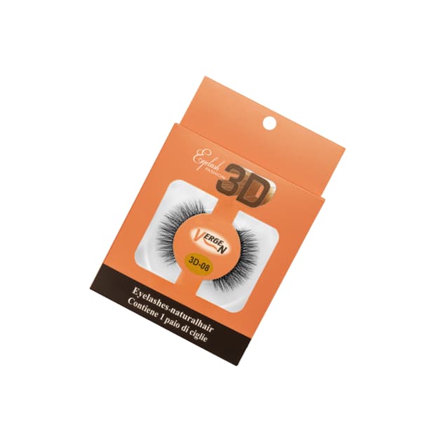 مژه مصنوعی 3D با کد E121-08 برند vergen
