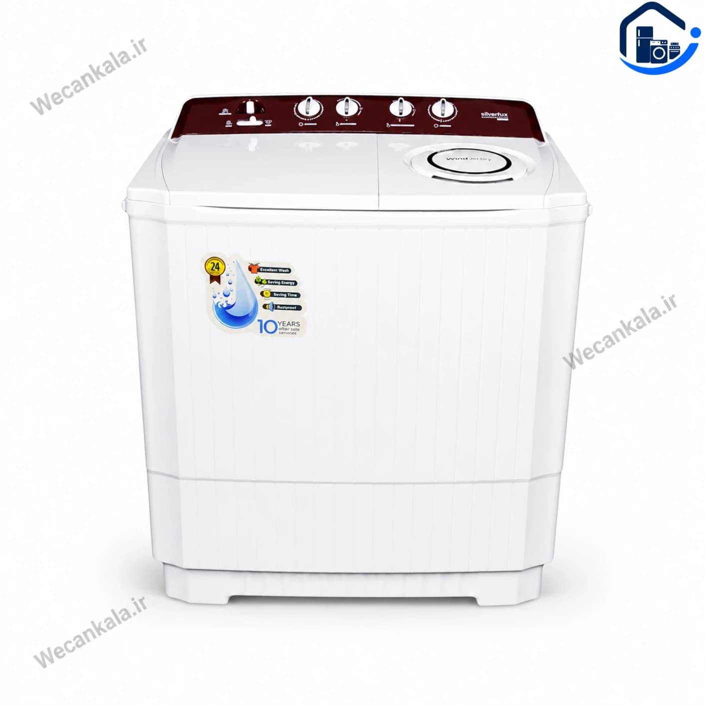 لباسشویی نیمه اتوماتیک دوقلو سیلور لوکس 15 کیلو مدل SLW20000T
