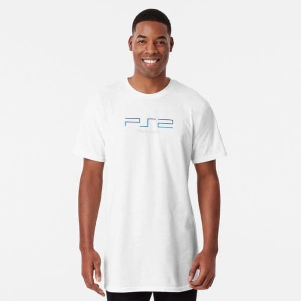 تی شرت گیمی PS2 Logo Light Classic — تصویر ۳