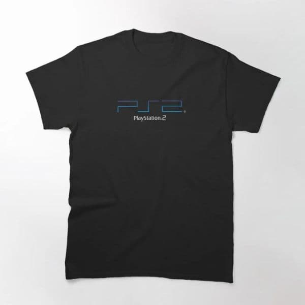 تی شرت گیمی PS2 Logo Light Classic — تصویر ۲