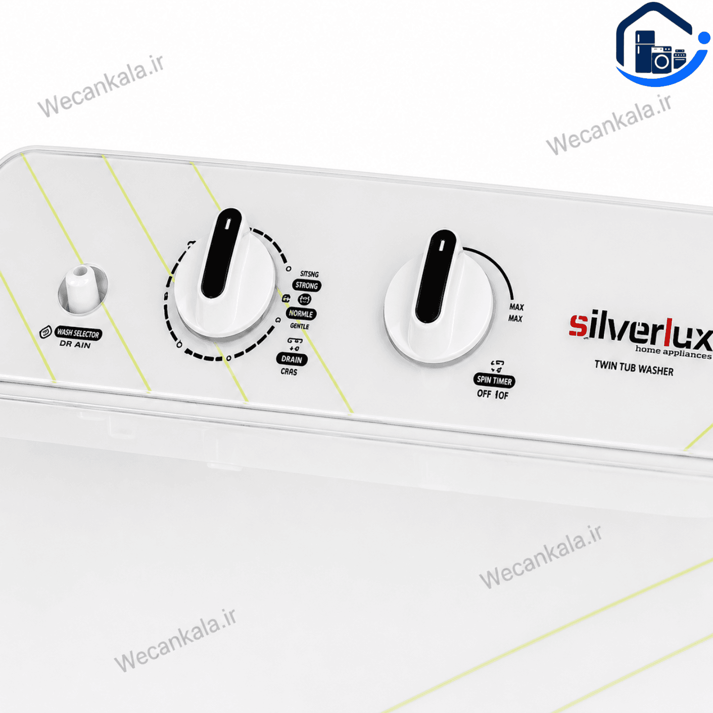 مینی واش سیلور لوکس 4 کیلو درب شیشه ای مدل SLW5000-G — تصویر ۲