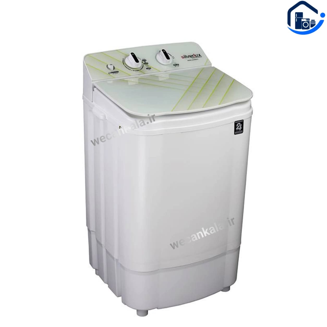 مینی‌ واش سیلور لوکس 4 کیلو درب شیشه ای مدل SLW5000-G