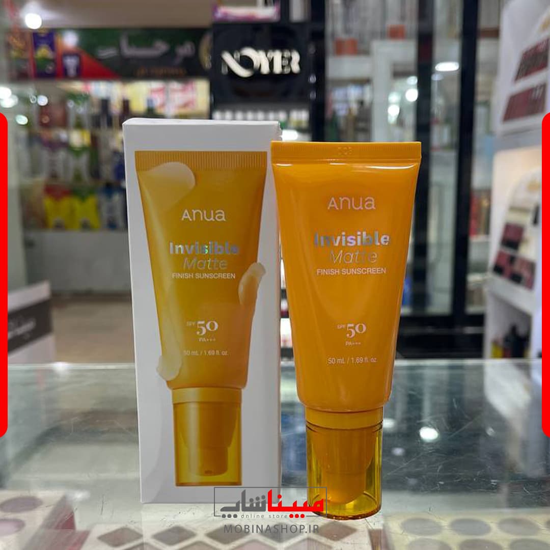 ضدآفتاب مات و بی‌رنگ SPF 50 آنوا 50 میل | Anua Invisible Matte Finish SPF 50 Sunscreen — تصویر ۳