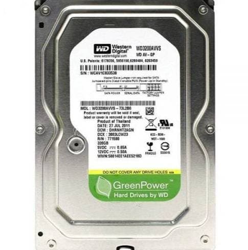 هارد دیسک اینترنال وسترن دیجیتال مدل WD AV-GP WD3200AVVS ظرفیت 320 گیگابایت — تصویر ۲