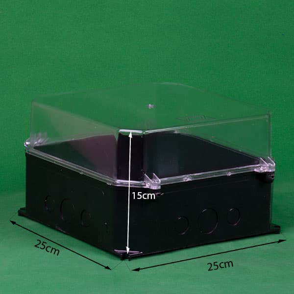 جعبه پلی کربنات سایز 25*25 و عمق 15 سانتیمتر — تصویر ۲