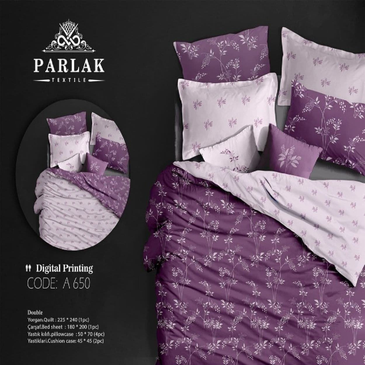 سرویس روتختی پارلاک دونفره دو رو کد A-650 — تصویر ۲