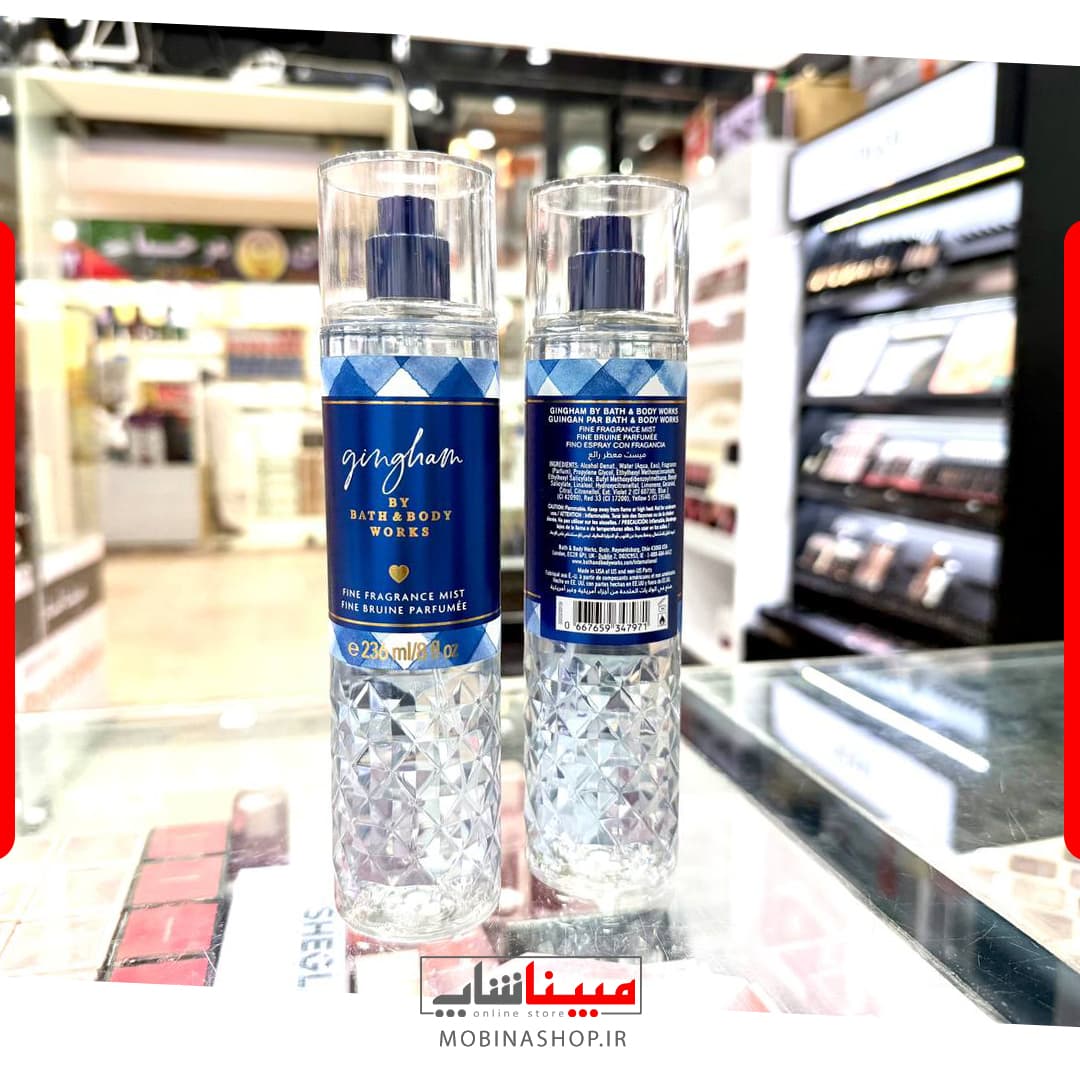 بادی میست گینگهام(آبی) بث اند بادی ورکـس 236 میل | رایحه خنک و میوه‌ای هلویی — تصویر ۲