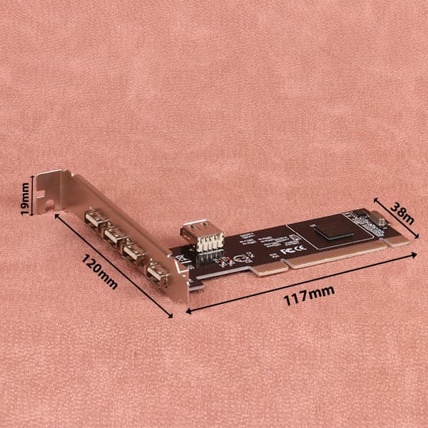 کارت PCI پنج پورت USB2.0 دی نت — تصویر ۳