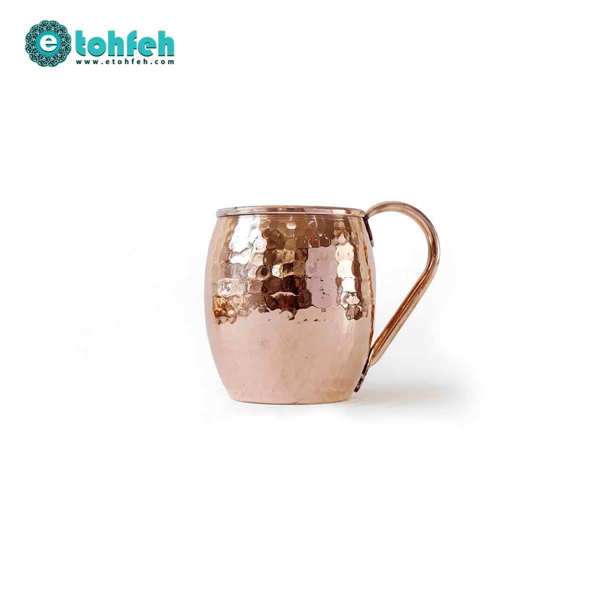 لیوان مسی طرح خمره ای