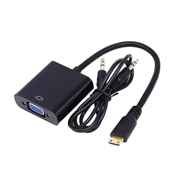 تبدیل Mini HDMI به VGA با خروجی صدا دی نت