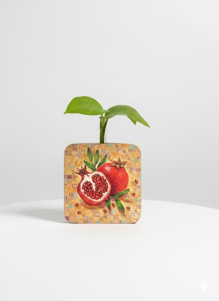 گلدان چوبی یلدایی — تصویر ۲