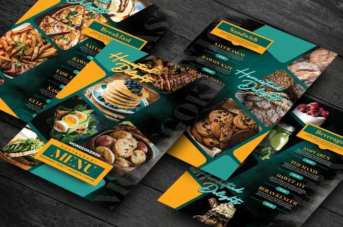 دانلود منوی غذای ترکیبی گرانج Grunge Fusion Food Menu