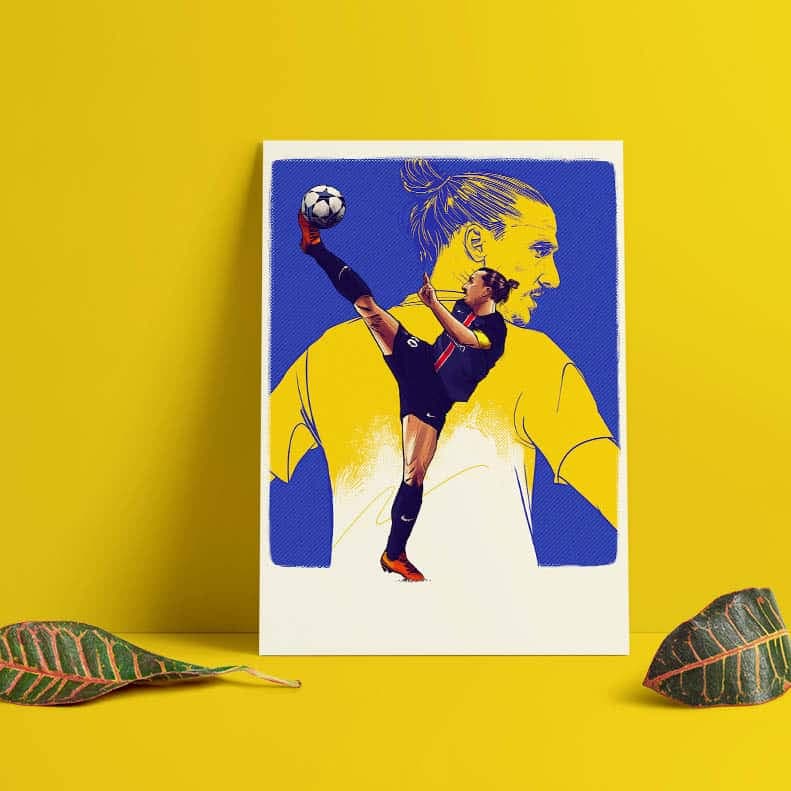 متال پوستر طرح ابراهیموویچ (Ibrahimović)