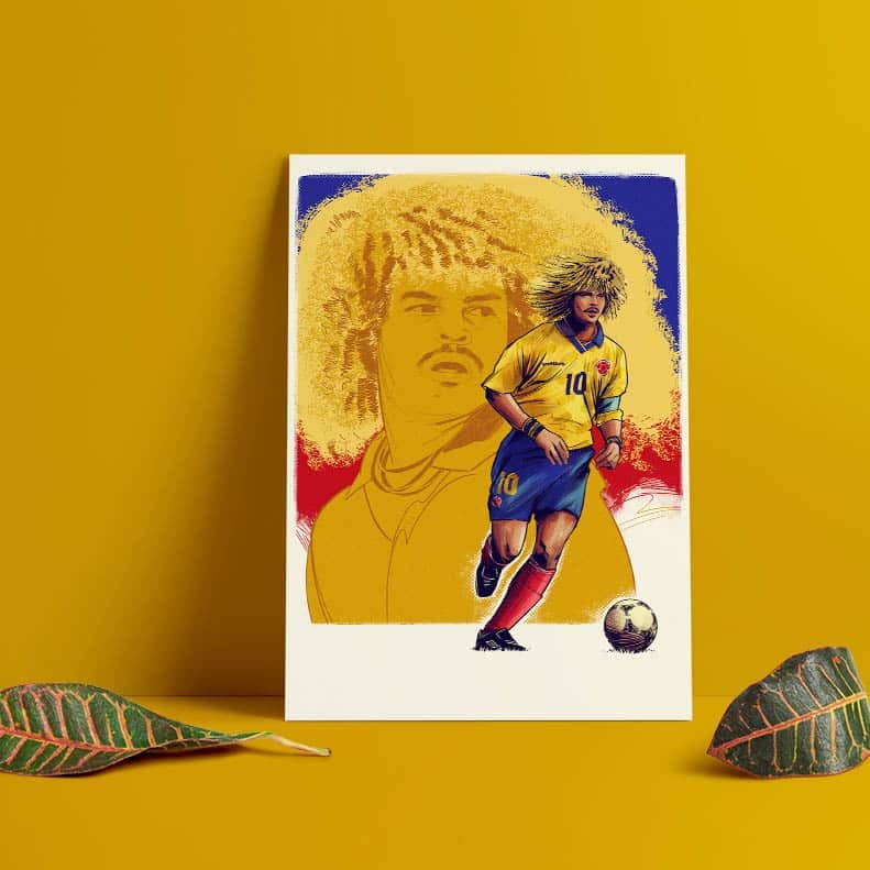 متال پوستر طرح والدراما (Valderrama)