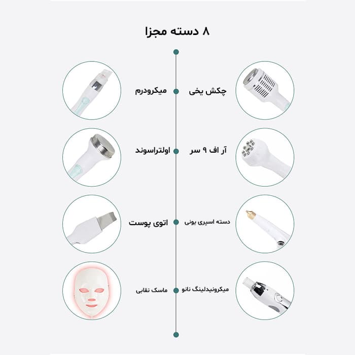 دستگاه هیدروفیشیال 8 کاره 2022 — تصویر ۴