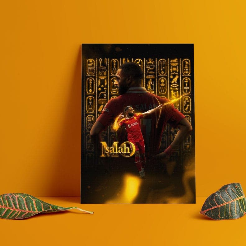 متال پوستر طرح محمد صلاح (salah)