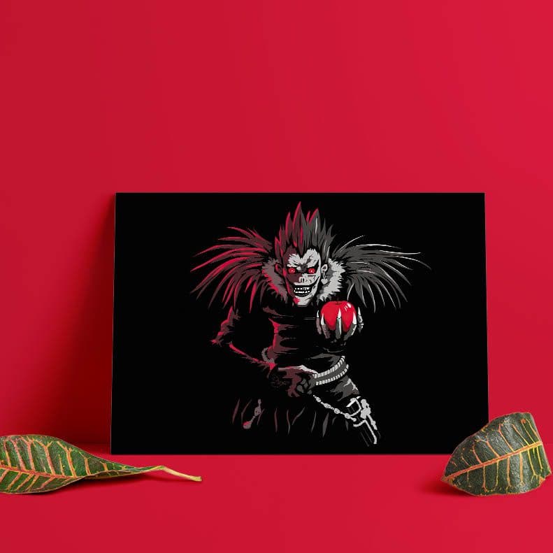 متال پوستر طرح دفترچه مرگ (death note)