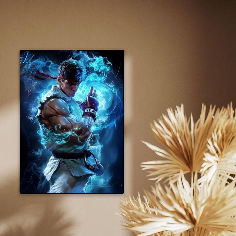 متال پوستر طرح مبارز خیابانی (Street Fighter)
