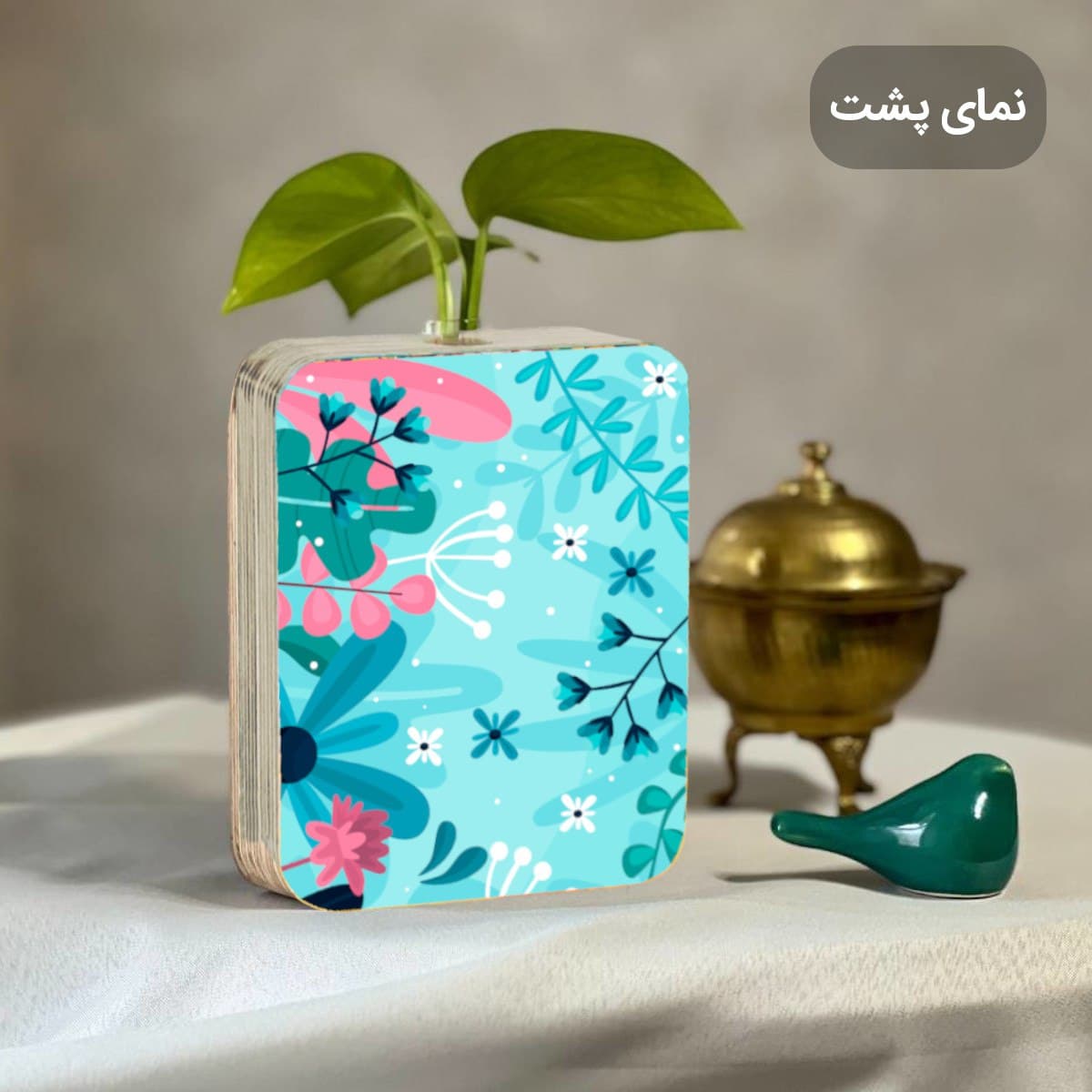گلدان چوبی گل ها — تصویر ۲