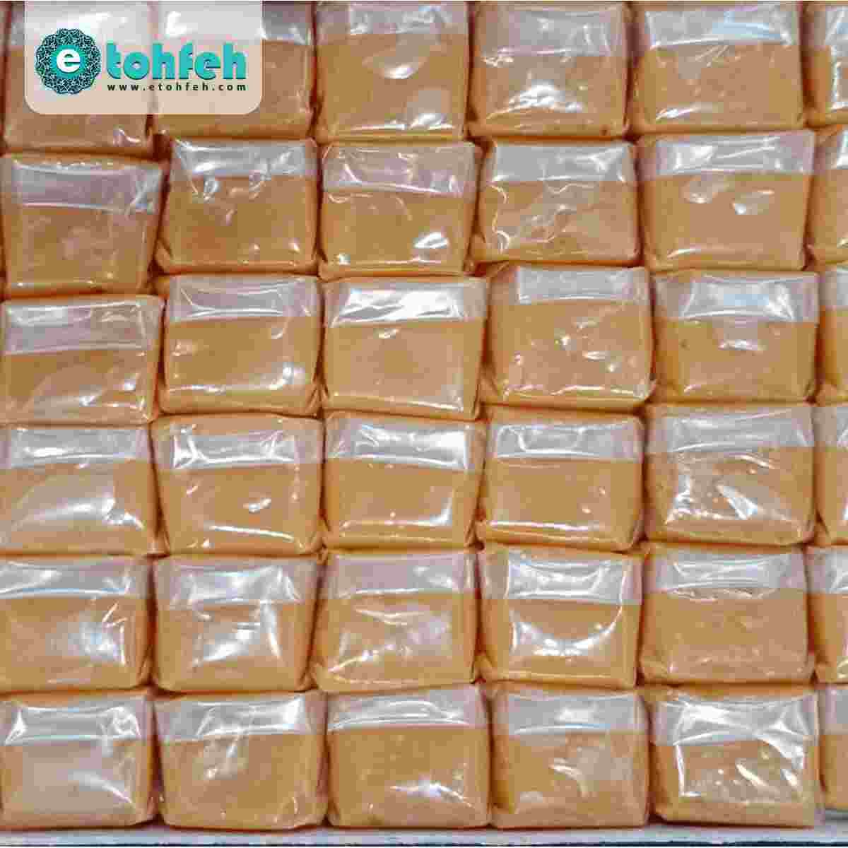 شیرینی ریس دو رنگ شیری