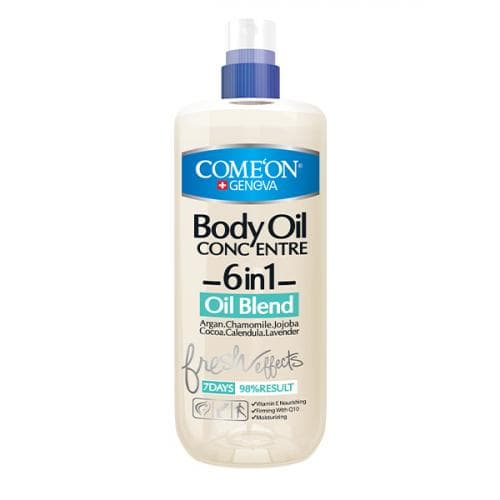 روغن بدن چند منظوره (6در1) کامان Body Oil 6in1 حجم ۴۰۰ میل