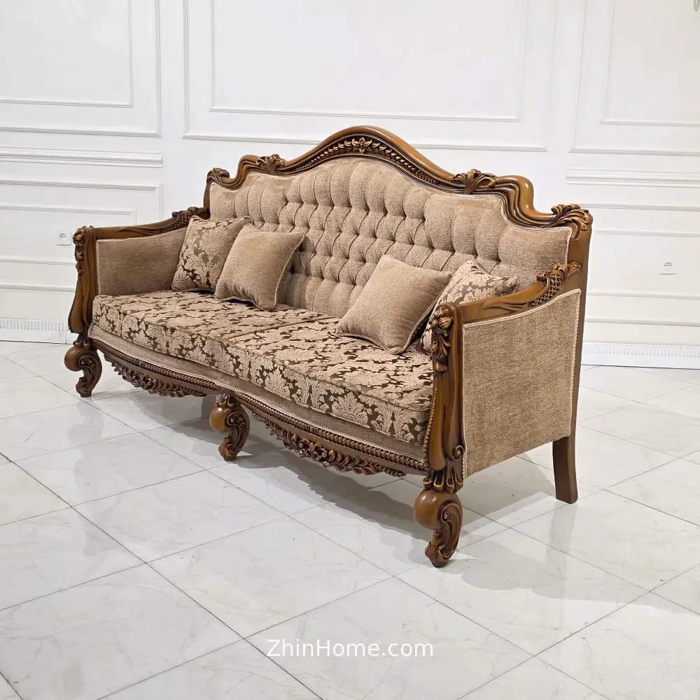 مبل کلاسیک گندمی — تصویر ۶