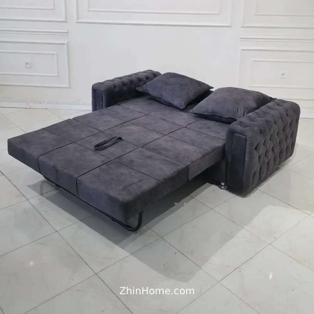کاناپه تختخوابشو نئوکلاسیک دسته چستر — تصویر ۳