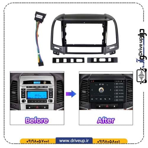 قاب مانیتور هیوندای سانتافه 2007-2012 پد 9 اینچ — تصویر ۴