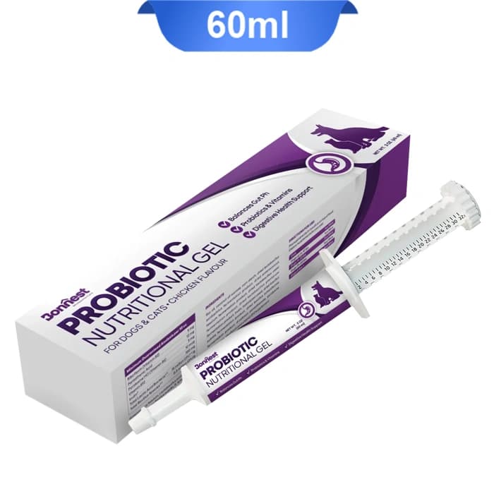 ژل پروبیوتیک سگ و گربه بونست برای بهبود عملکرد گوارش وزن 60 میلی لیتر Bonnest Probiotic Gel