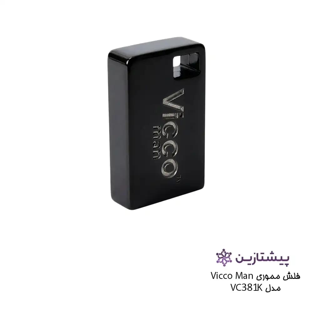 فلش ویکومن مشکی 16 گیگ USB3 مدل BLACK VC 381 — تصویر ۲