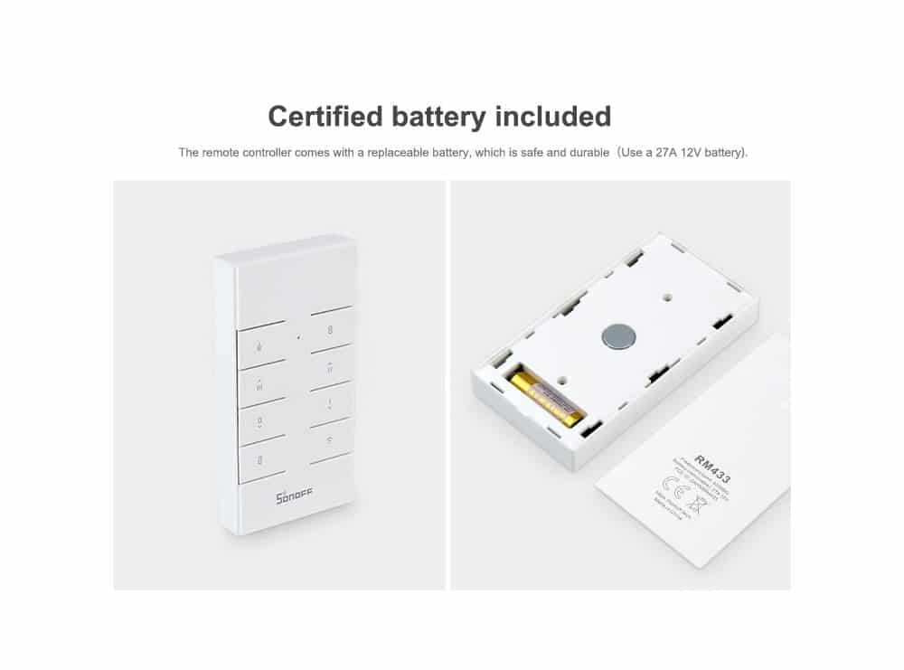 ریموت کنترل ۸ کانال SONOFF مدل RF-433M — تصویر ۲