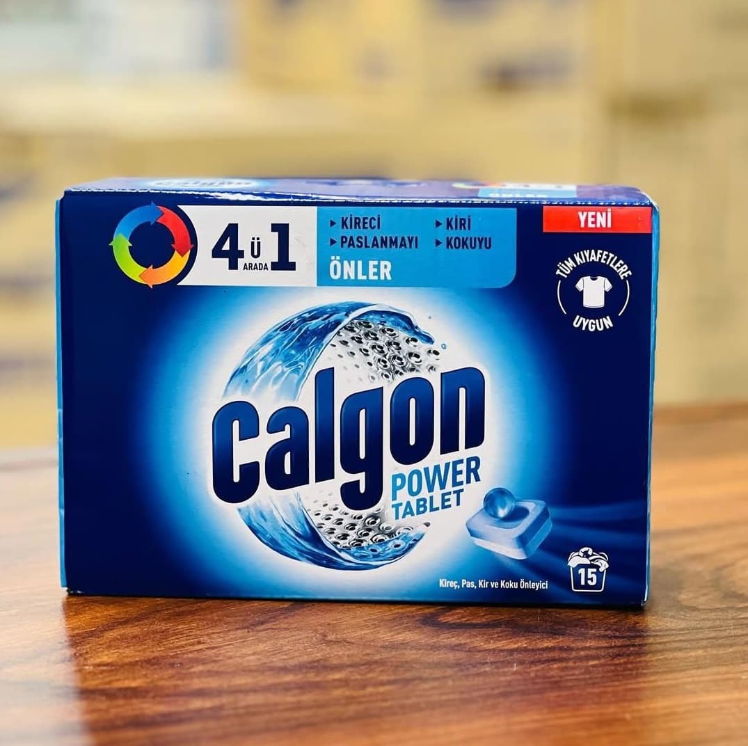 قرص جرم گیر ماشین لباسشویی کالگون ترک مدل Calgon 4u1 Arada — تصویر ۳