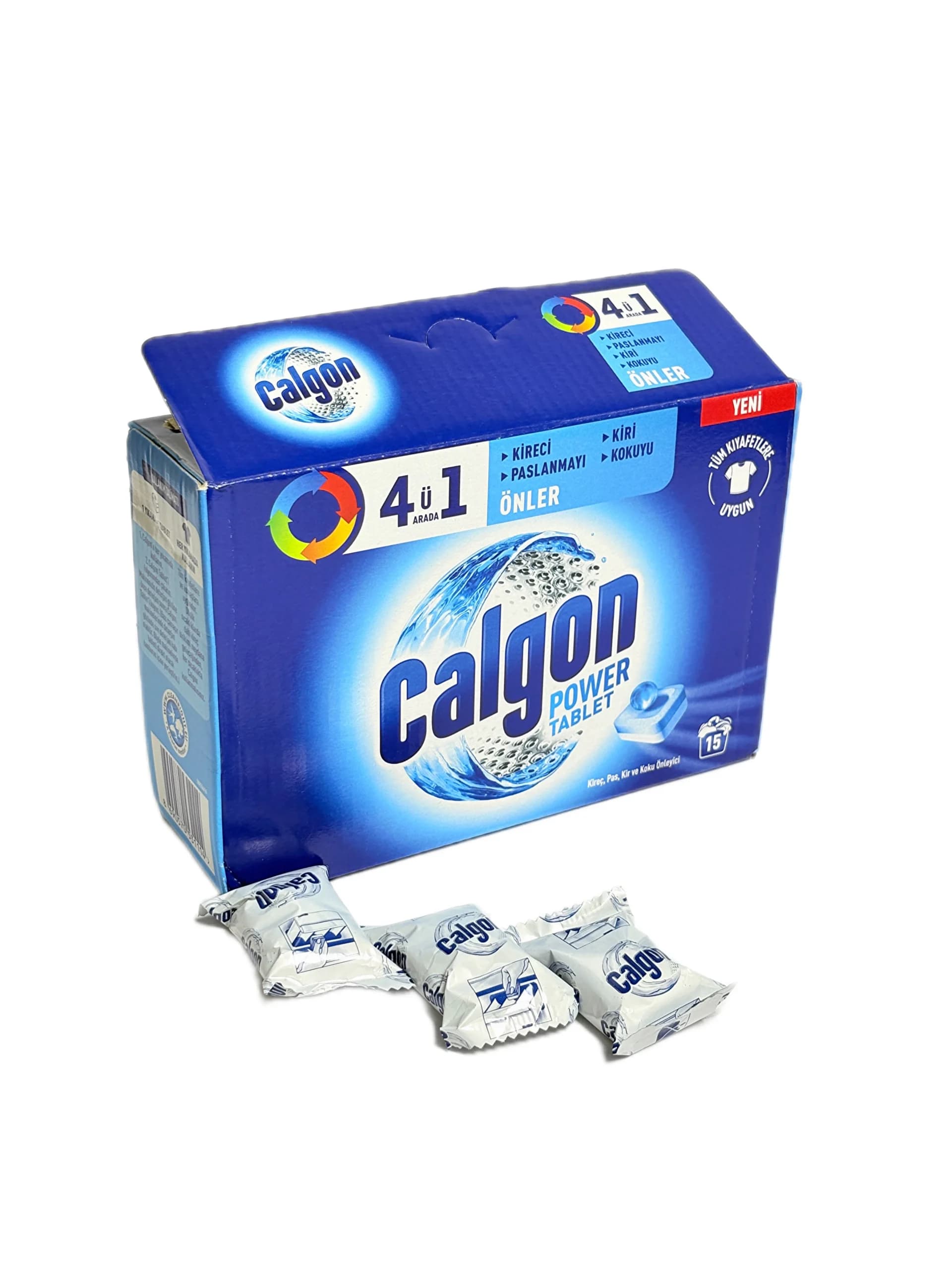 قرص جرم گیر ماشین لباسشویی کالگون ترک مدل Calgon 4u1 Arada — تصویر ۴