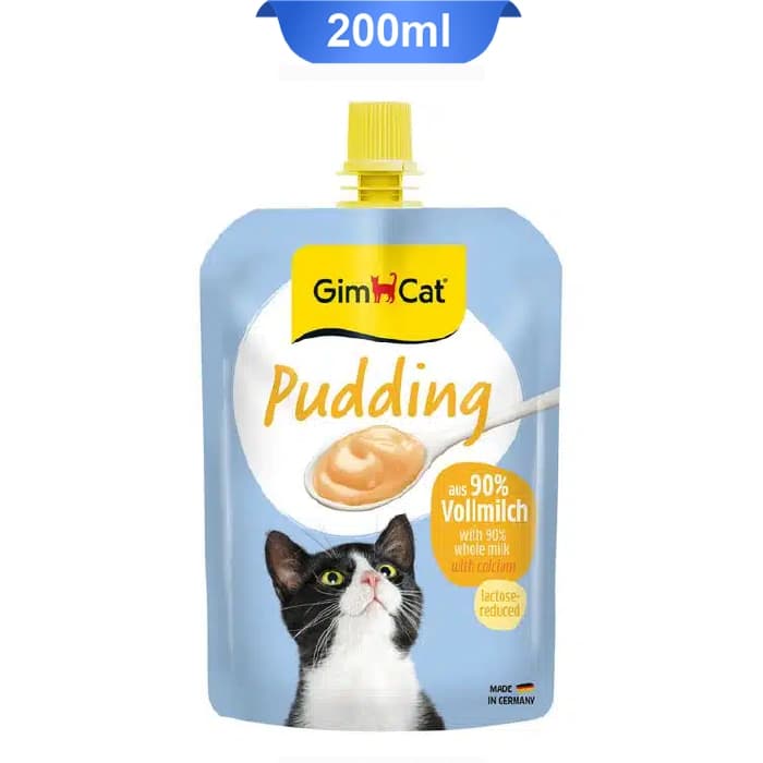پودینگ بچه گربه حاوی شیر و کلسیم جیم کت (GimCat) وزن 150 گرم کد 107010