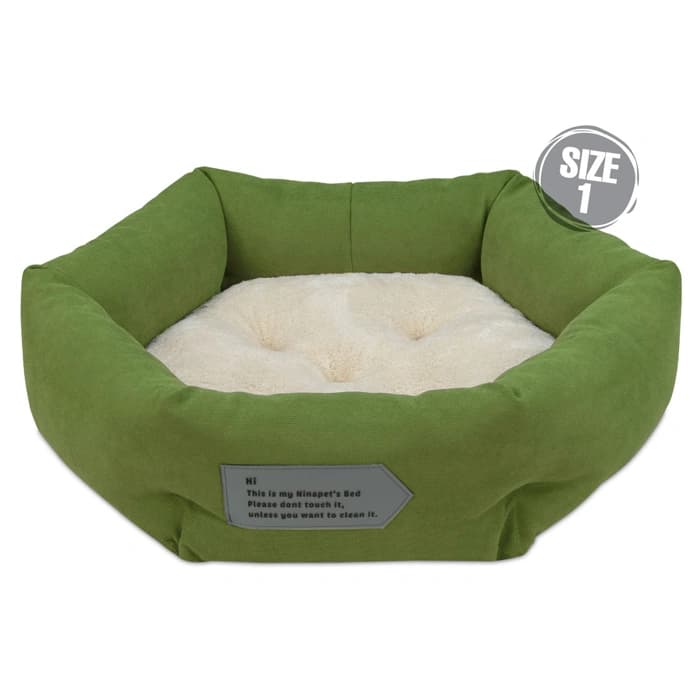 جای خواب سگ و گربه جنس پارچه مبلی درجه یک سبز مدل کوتو نیناپت ابعاد 75×22 سانتی متر کد 3050