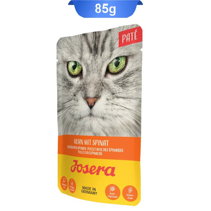 پوچ گربه جوسرا طعم مرغ و اسفناج وزن 85 گرم Josera Pate Huhn Mit Spinat