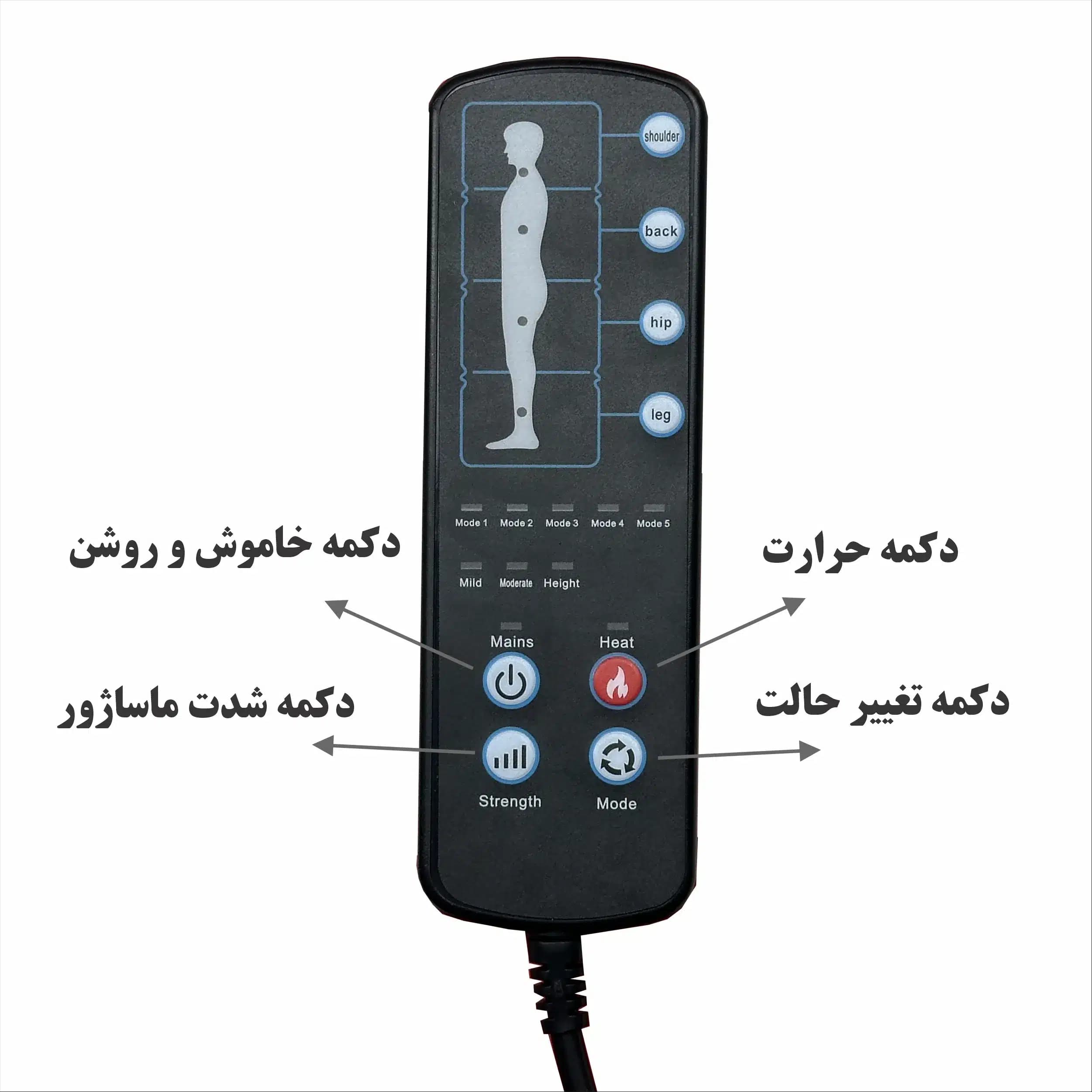 صندلی ماساژ تاشو (تشک ماساژ مخمل) — تصویر ۴